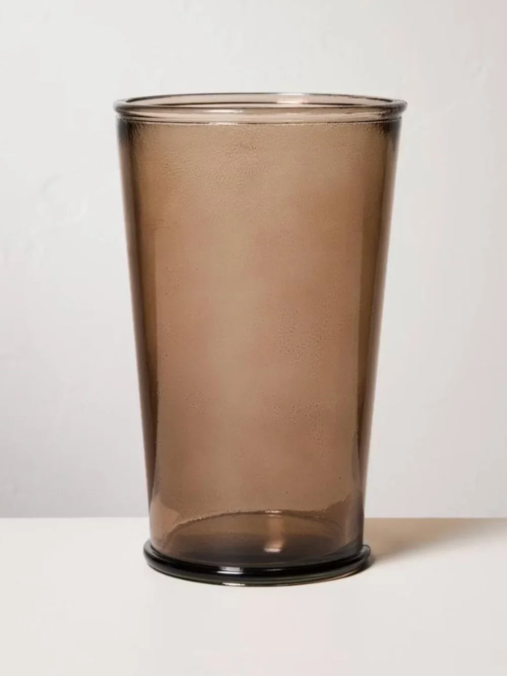 19oz Tall Recycled Pint Glass Brown - Hearth & Hand Magnolia (2)